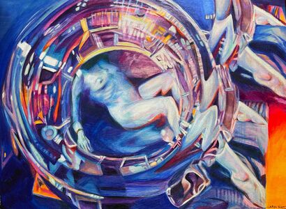 Redolent Blue - a Paint Artowrk by Carol Scott